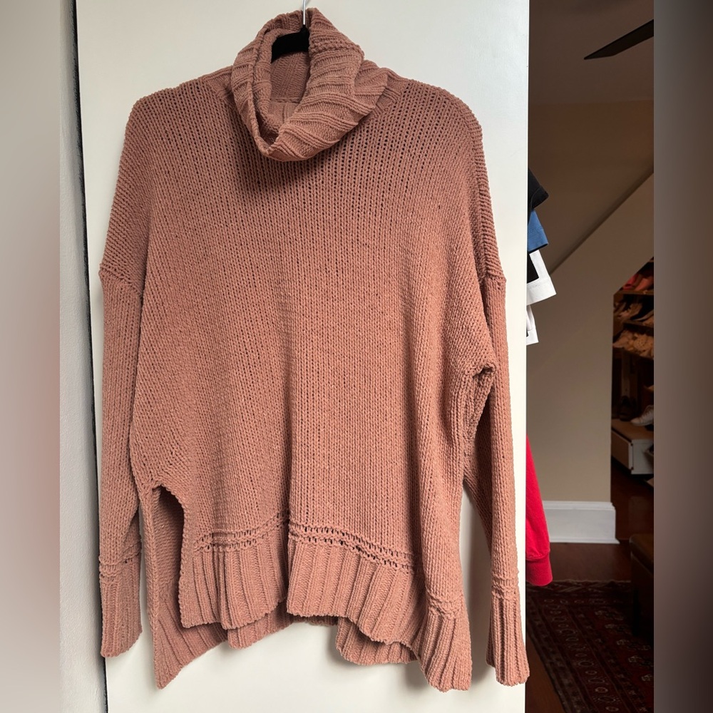 Aerie Women's Cowl Neck Sweater - Warm Rust